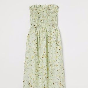 H&M smocked dress with removable straps, wildflower collection